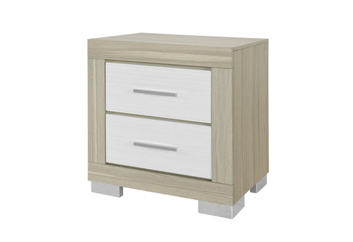 EMMA NATURAL/WHITE NIGHTSTAND - Furniture House (VA)
