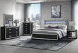 SOLEIL CHARCOAL KING BED GROUP WITH COOLER AND SPEAKER - Furniture House (VA)