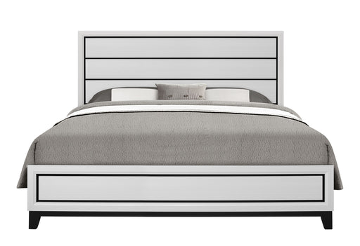 KATE WHITE KING BED, DRESSER, MIRROR AND NIGHTSTAND - Furniture House (VA)