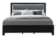 REID BLACK KING BED GROUP WITH LED - Furniture House (VA)