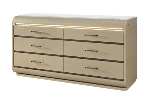 GENESIS GOLD DRESSER WITH LED - Furniture House (VA)