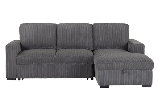U2660 GREY L SOFA BED SECTIONAL WITHOUT PULLOUT - Furniture House (VA)