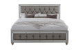 RILEY SILVER KING BED, 2 DRESSERS, MIRROR AND 2 NIGHTSTANDS - Furniture House (VA)