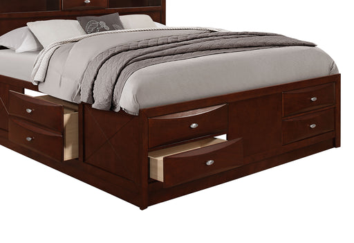 LINDA MERLOT KING BED GROUP - Furniture House (VA)