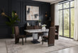 D12 DINING TABLE AND 8 D12 BROWN DINING CHAIRS - Furniture House (VA)