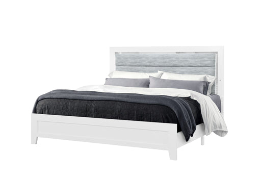 LUCCIA WHITE KING BED WITH LED, DRESSER, MIRROR, NIGHTSTAND - Furniture House (VA)