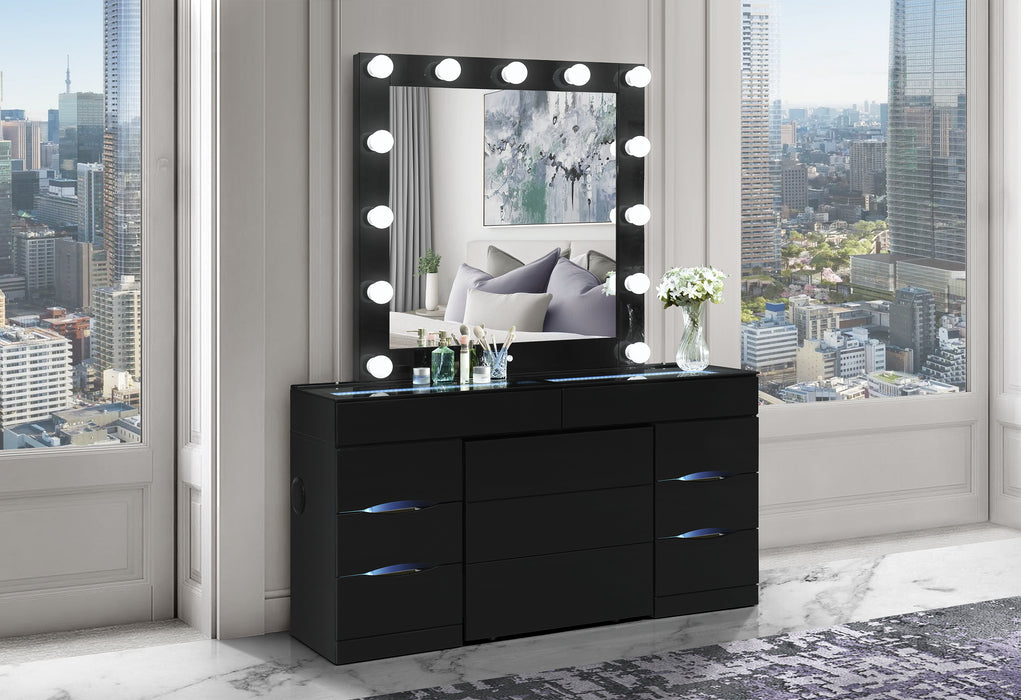 ELLA BLACK VANITY WITH SPEAKER - Furniture House (VA)