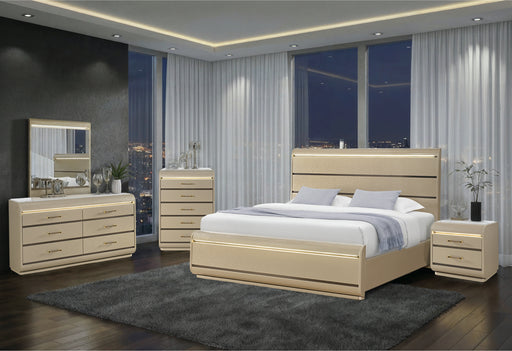 GENESIS GOLD KING BED GROUP - Furniture House (VA)