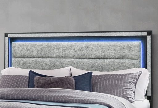 SOLEIL CHARCOAL KING BED GROUP WITH COOLER AND SPEAKER - Furniture House (VA)