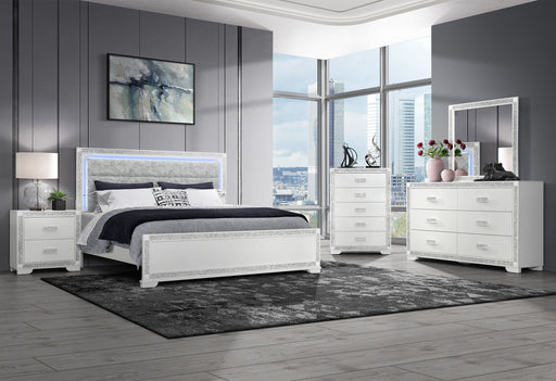 SOLEIL WHITE KING BED GROUP - Furniture House (VA)