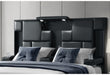OSCAR BLACK KING BED NO WOOD TRIM - Furniture House (VA)