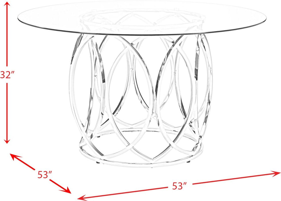 Elements International Merlin Round Dining Table