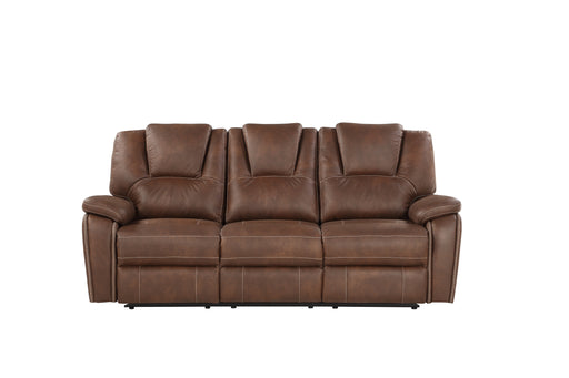 Steve Silver Katrine Manual Reclining Sofa in Chestnut Brown - Furniture House (VA)