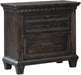 Elements International Morrison Night Stand in Smokey Gray Oak Lacquer image