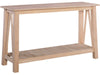 John Thomas Unfinished Surrey Sofa Table image