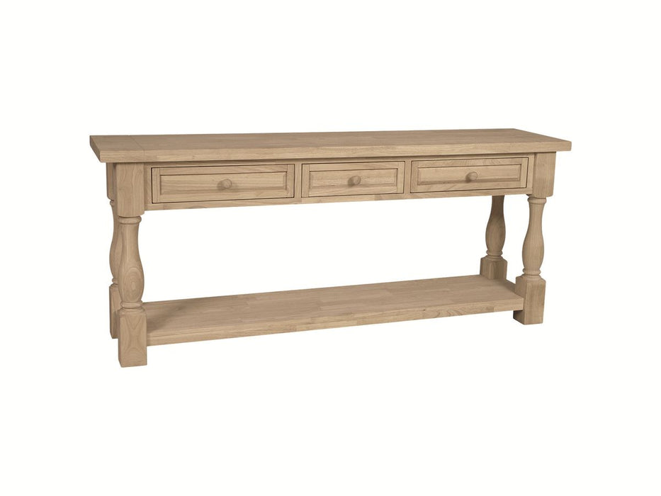 John Thomas Unfinished Tuscan Sofa Table image