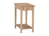 John Thomas Unfinished Narrow End Table image