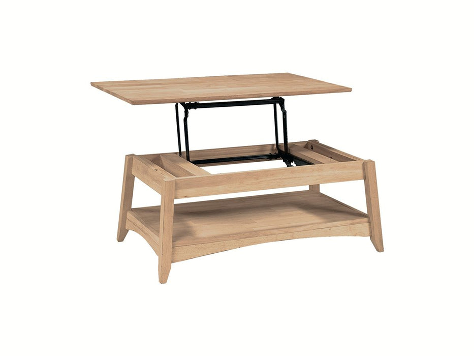 John Thomas Unfinished Bombay Lift-top Coffee Table image