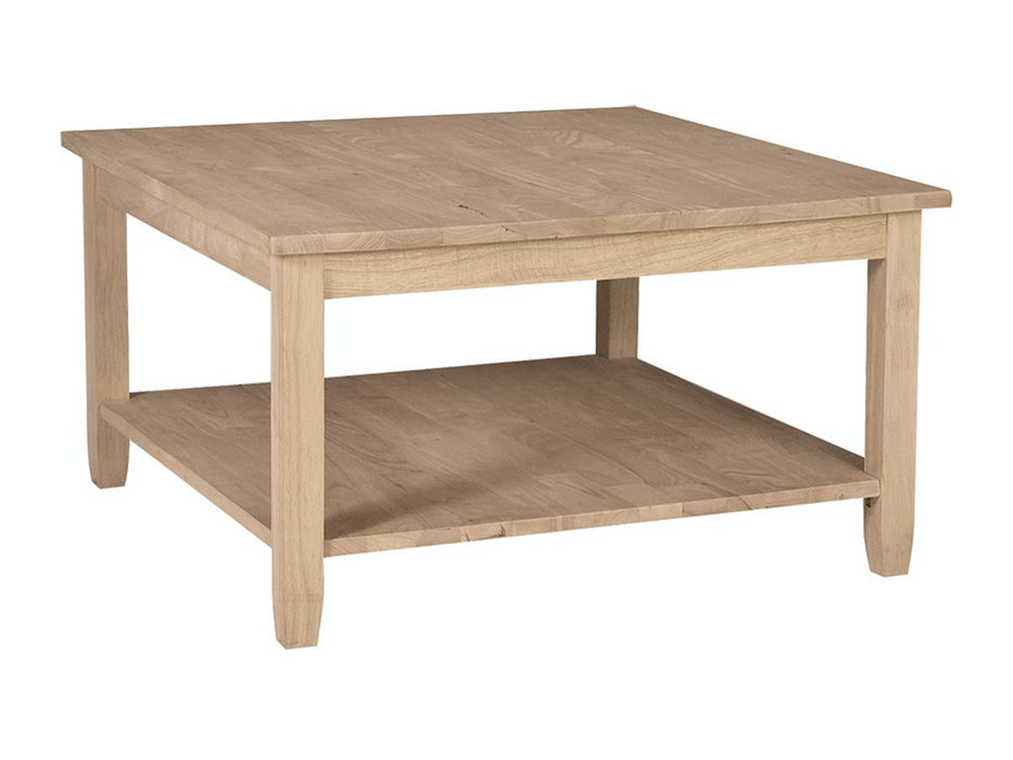 John Thomas Unfinished Solano Square Coffee Table image