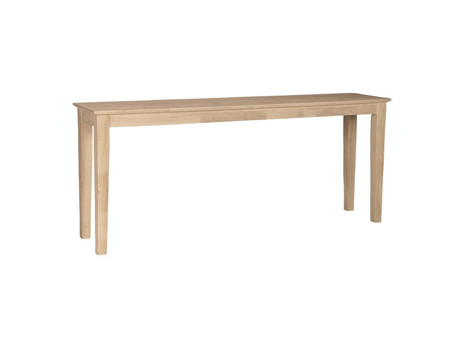 John Thomas Unfinished Shaker Sofa Table image