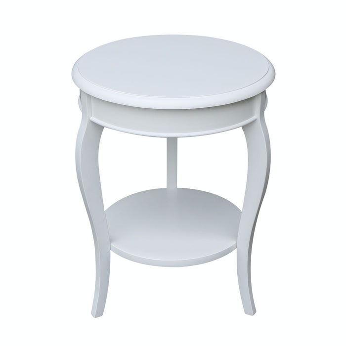 John Thomas Destinations Cambria Accent Table in Pure White image