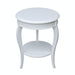 John Thomas Destinations Cambria Accent Table in Pure White image