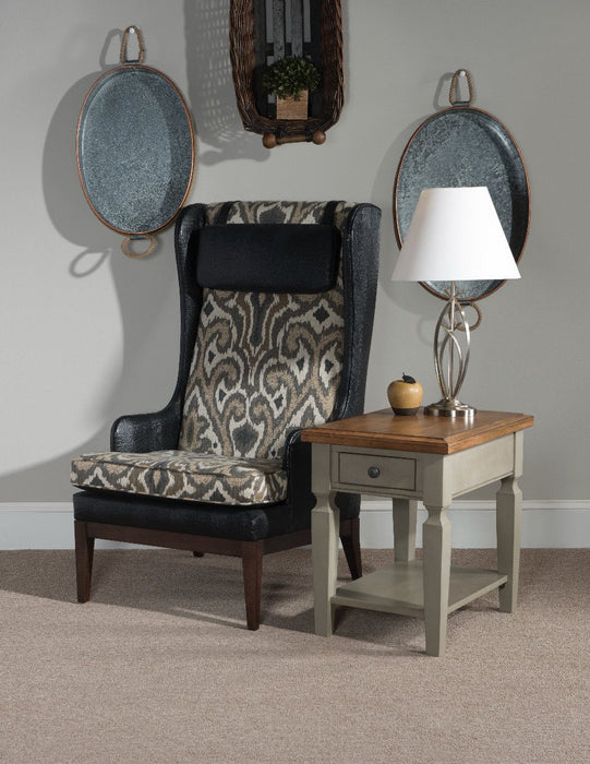 John Thomas Vista End Table in Hickory & Stone image