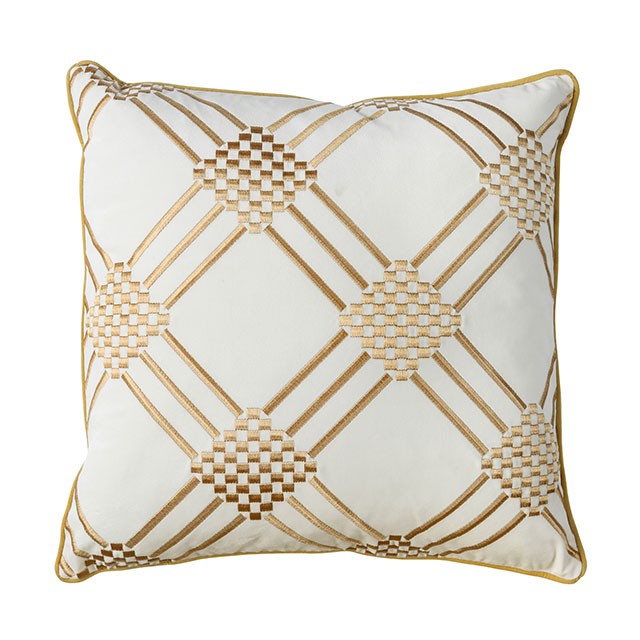 Pam Ivory/Yellow 20" X 20" Pillow, Ivory & Yellow (2/CTN)
