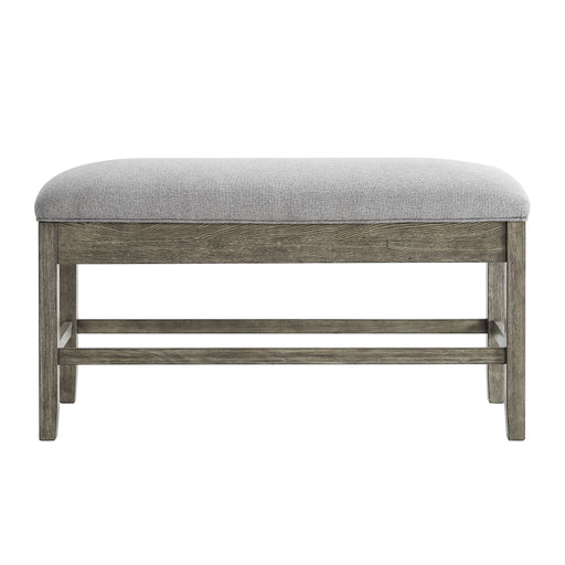 Steve Silver Grayson Storage Counter Bench in Driftwood - Furniture House (VA)