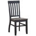 Steve Silver Raven Noir Side Chair in Two Tone Ebony and Driftwood (Set of 2) - Furniture House (VA)