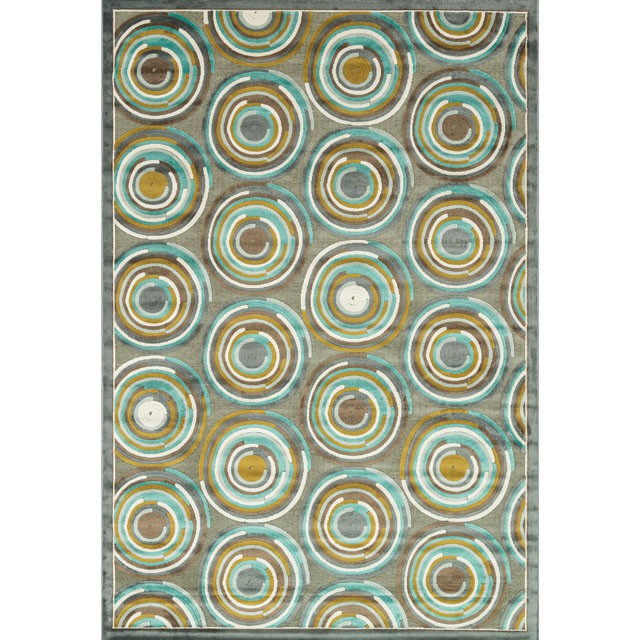 Atlas Rug Gray/ Aqua - Furniture House (VA)