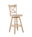 John Thomas Unfinished 30'' Charlotte Swivel Stool (Built) image