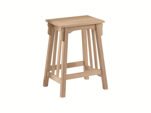 John Thomas Unfinished 24'' Mission Stool image