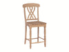 John Thomas Unfinished 24'' Lattice Stool image