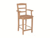 John Thomas Unfinished 24'' Madrid Arm stool image