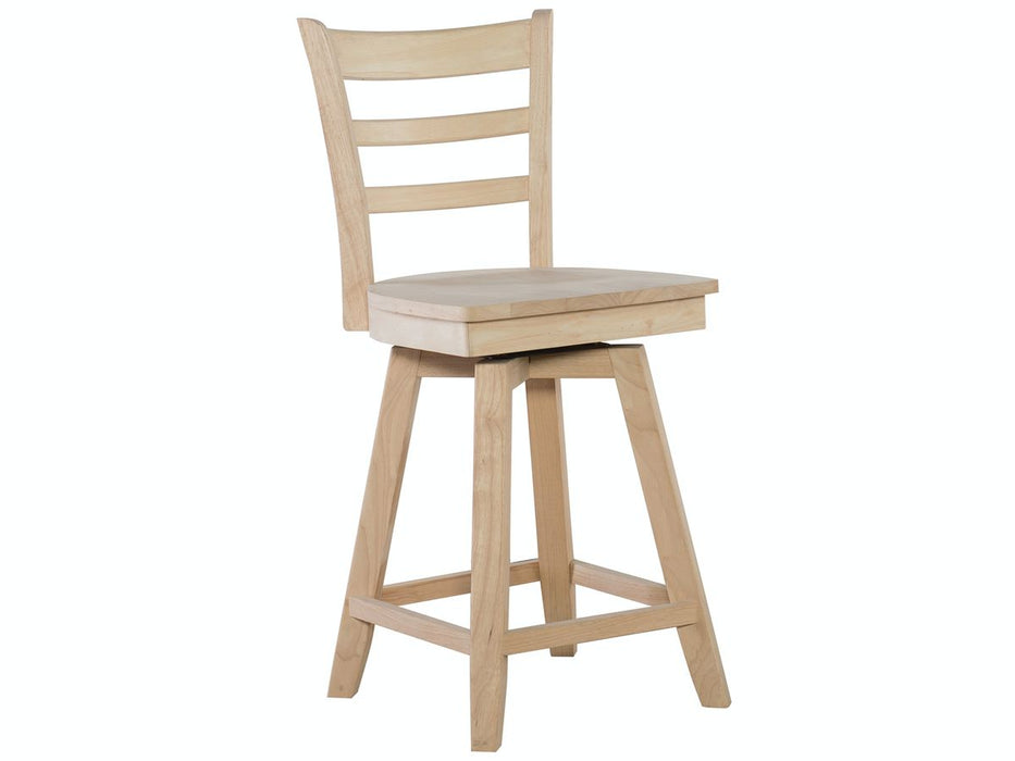 John Thomas Unfinished 24 Inch Emily Swivel Stool image