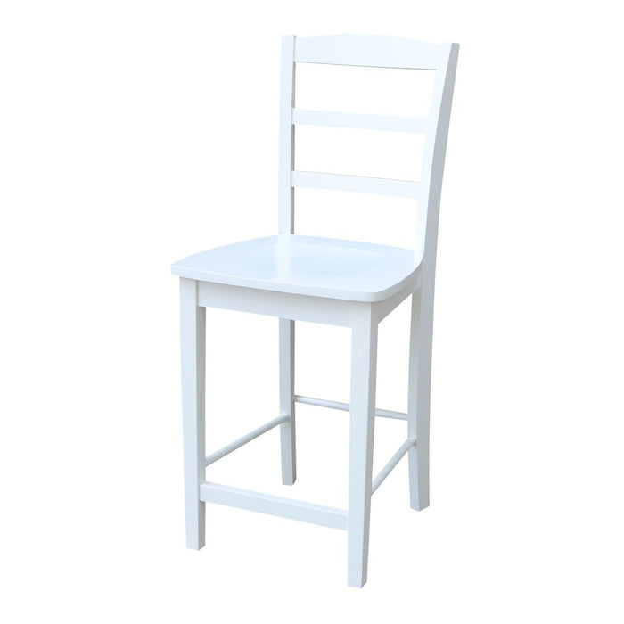 John Thomas Dining Essentials Madrid Stool in Pure White image