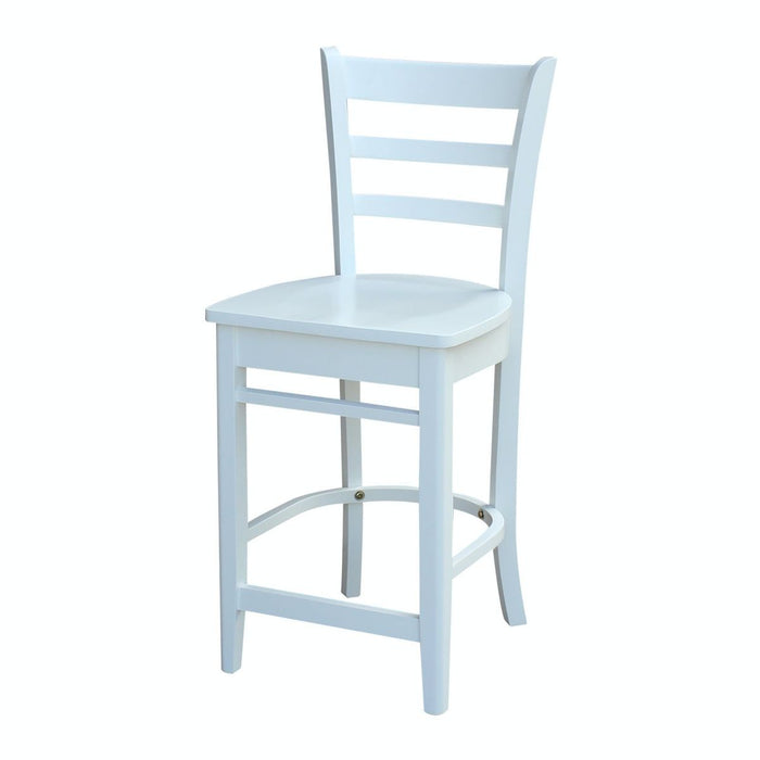 John Thomas Dining Essentials Emily Stool in White image