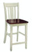 John Thomas Dining Essentials San Remo Stool in Almond & Espresso image