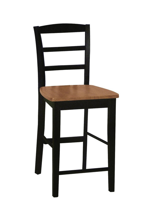 John Thomas Dining Essentials Madrid Stool in Black & Cherry image