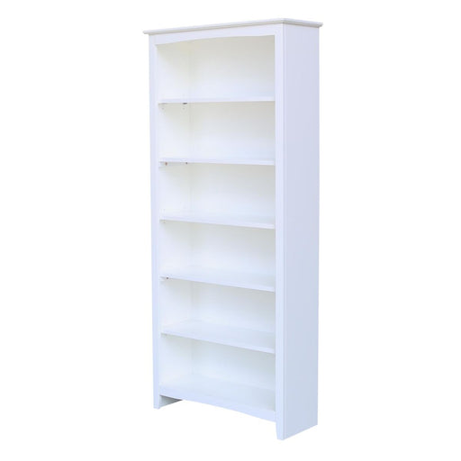 John Thomas Home Accents 72'' Shaker Bookcase Pure White image