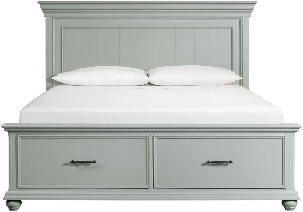 Elements International Slater King Storage Bed in Grey image