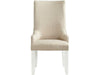 Elements International Stone Arm Chair (Set of 2) in White image