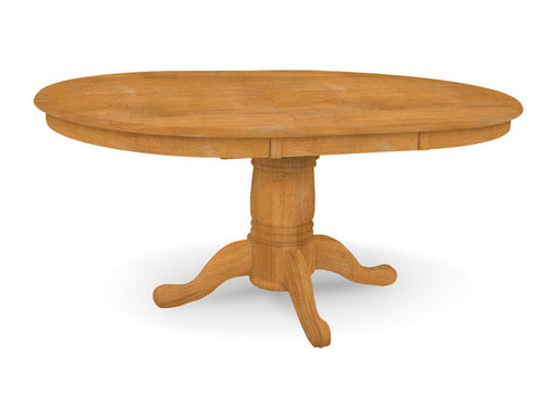 John Thomas Unfinished Butterfly Leaf Pedestal Table (top only) / 10'' Round Pedestal image