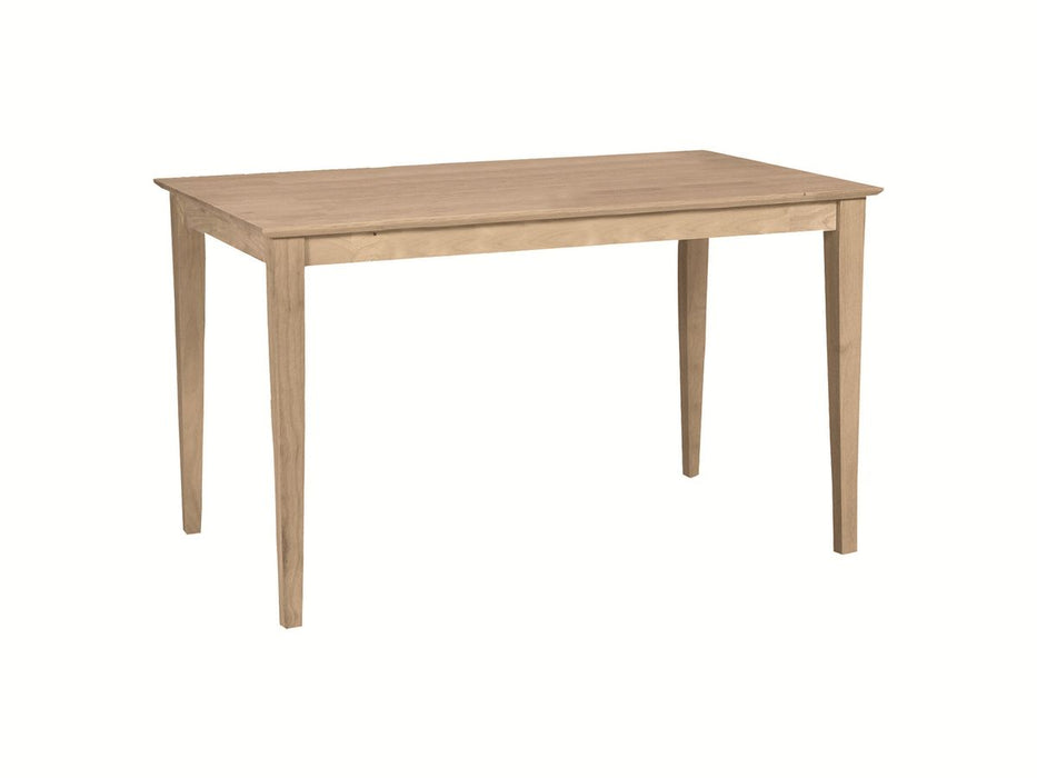 John Thomas Unfinished Solid Top Shaker Table image
