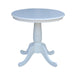 John Thomas Dining Essentials 30'' Pedestal Table in Pure White;T08-30B image
