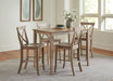 John Thomas Dining Essentials X-Back Stool in Taupe Gray image