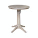 John Thomas Dining Essentials 30'' Pedestal Table in Taupe Gray image