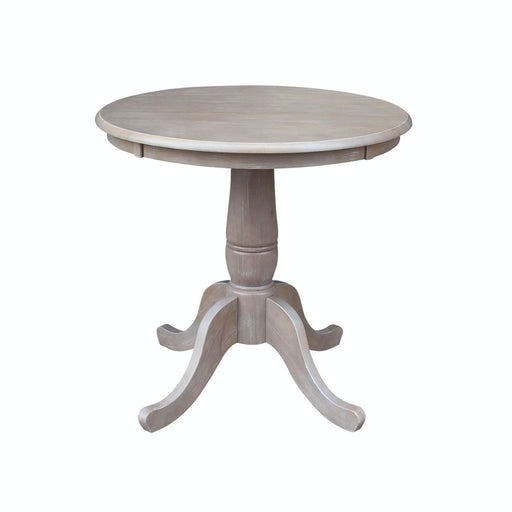 John Thomas Dining Essentials 30'' Pedestal Table in Taupe Gray;T09-30B image