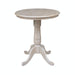 John Thomas Dining Essentials 30'' Pedestal Table in Taupe Gray;T09-30B;T09-6B image
